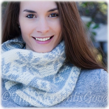 Loom Knit Fair Isle Cowl PATTERN. Loom Knit Snowflake Cowl, Scarf Pattern. Loom Knit Fair Isle Cowl PATTERN. Loom Knit Snowflake Cowl, Scarf Pattern.